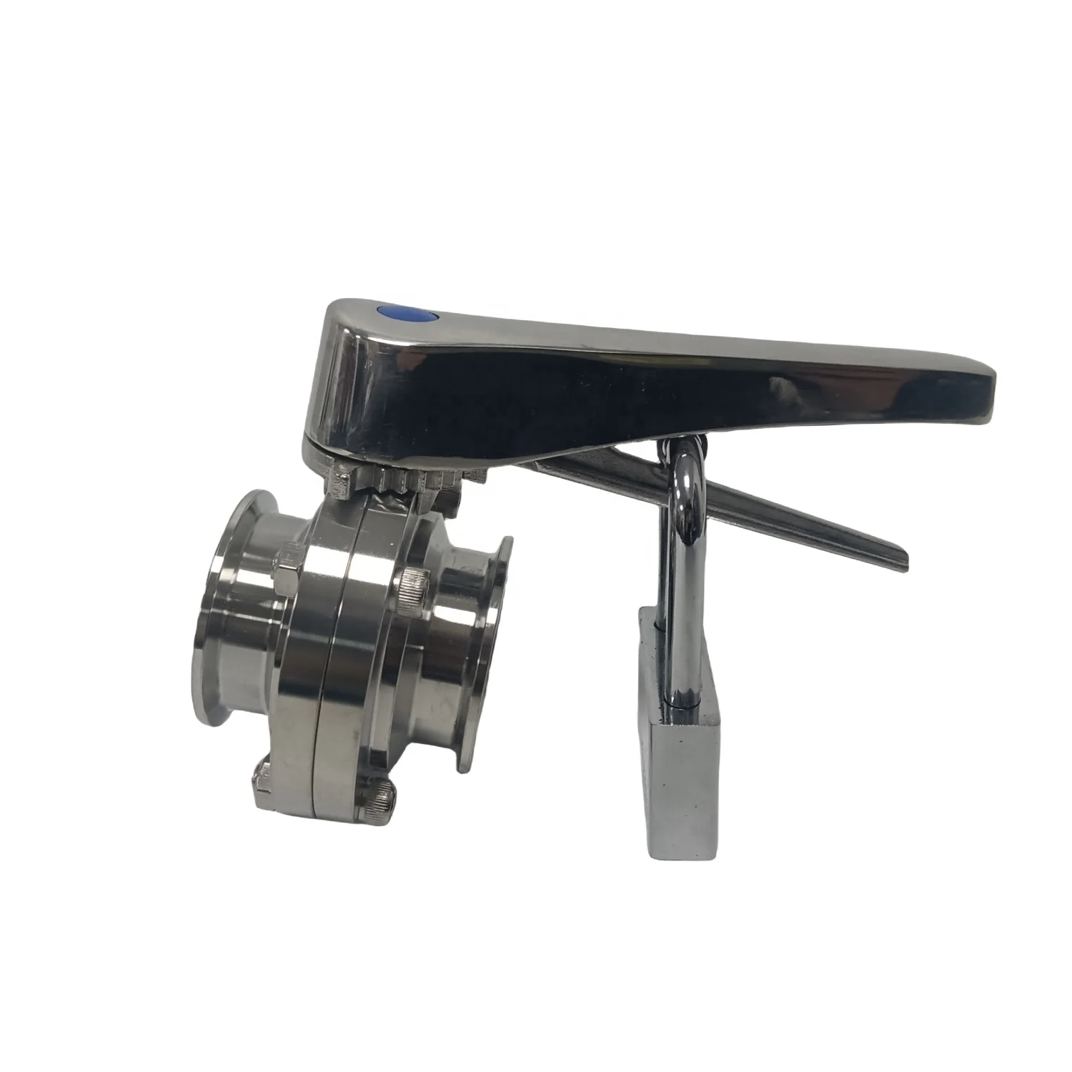 Stainless Steel SS316L Sanitary TC Ferrule Butterfly Valves with Gripper Type with Lock Out Tag Out