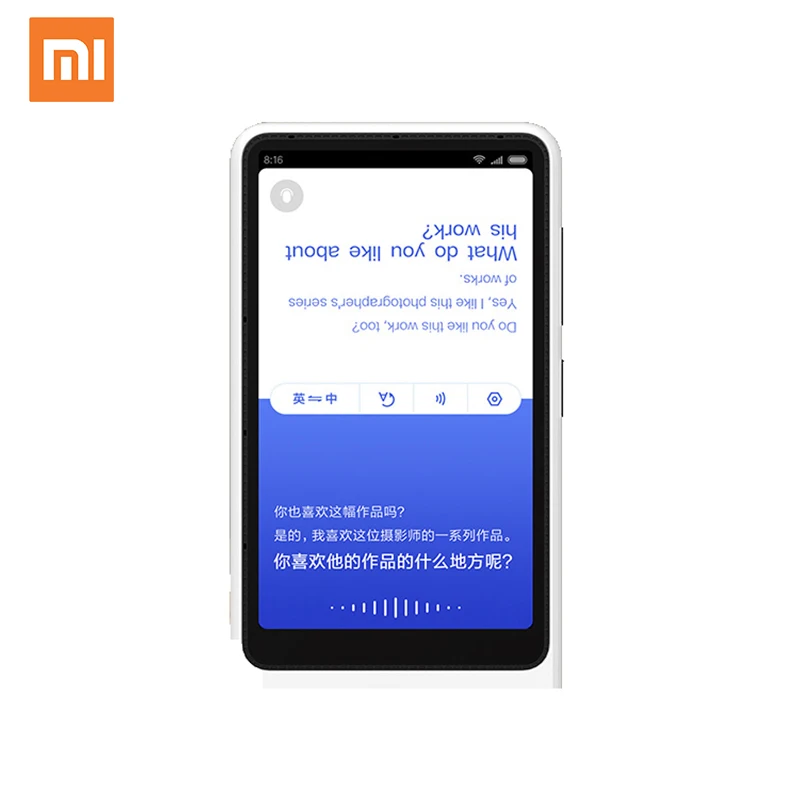  Xiaomi Mi AI переводчик 4 1 дюймов мгновенный голосовой офлайн одновременный портативный
