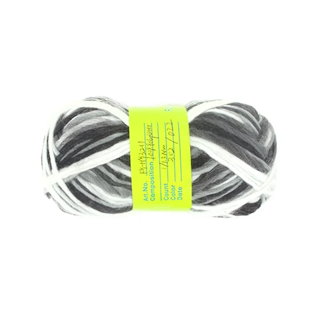 Huicai Textile Sale 100% Polyester Space dye colorful Roving Yarn For Knitting Scarf