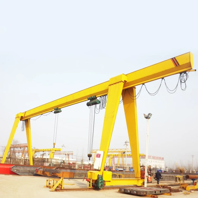 Heavy duty box type gantry crane 10 ton single girder gantry crane