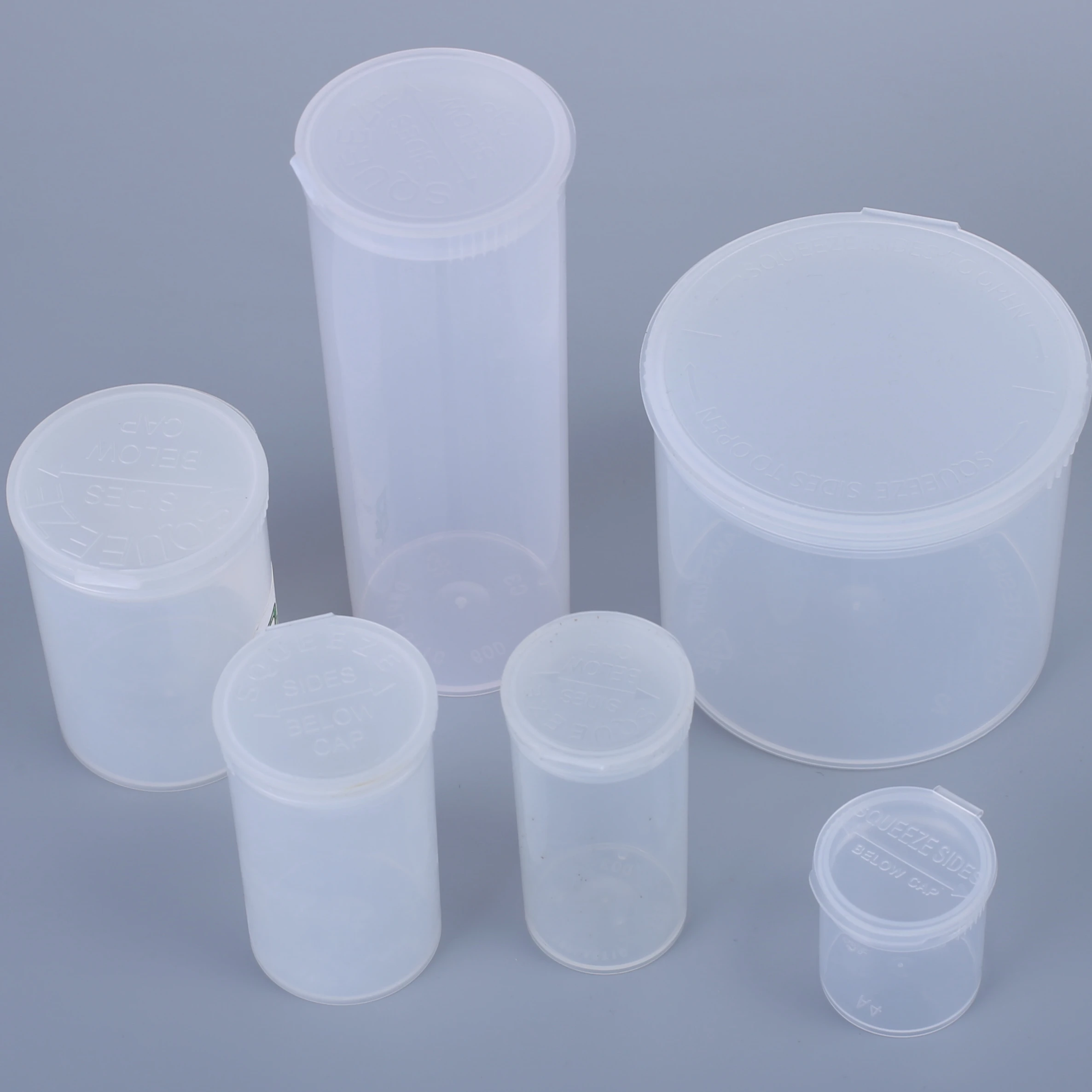 13 Dram Child Resistant pop top containers Pharmacy Pop Top Vials wholesale Plastic Pill Medical Bottles