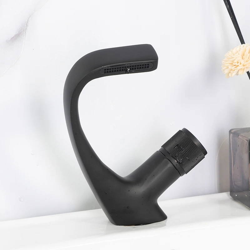 Classic sanitary ware bathroom mixer deck mounted hot cold water falltap single handle basin faucet