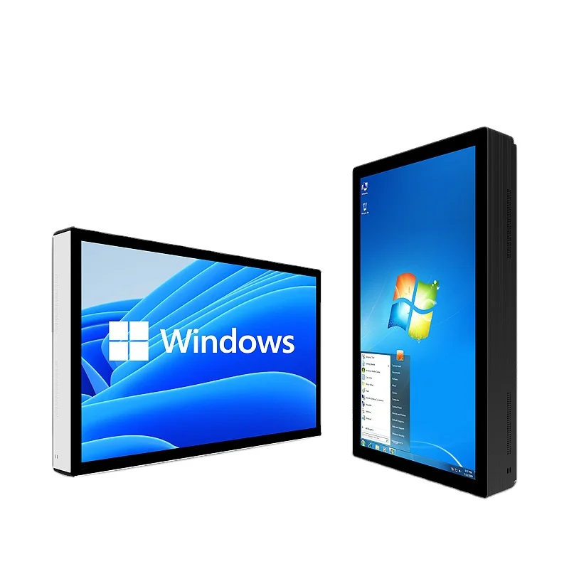 32-Inch Factory Supply Outdoor Waterproof IP65 LCD Advertising Signage 4K Resolution Multi-Media Commercial Wall-Mounted TV