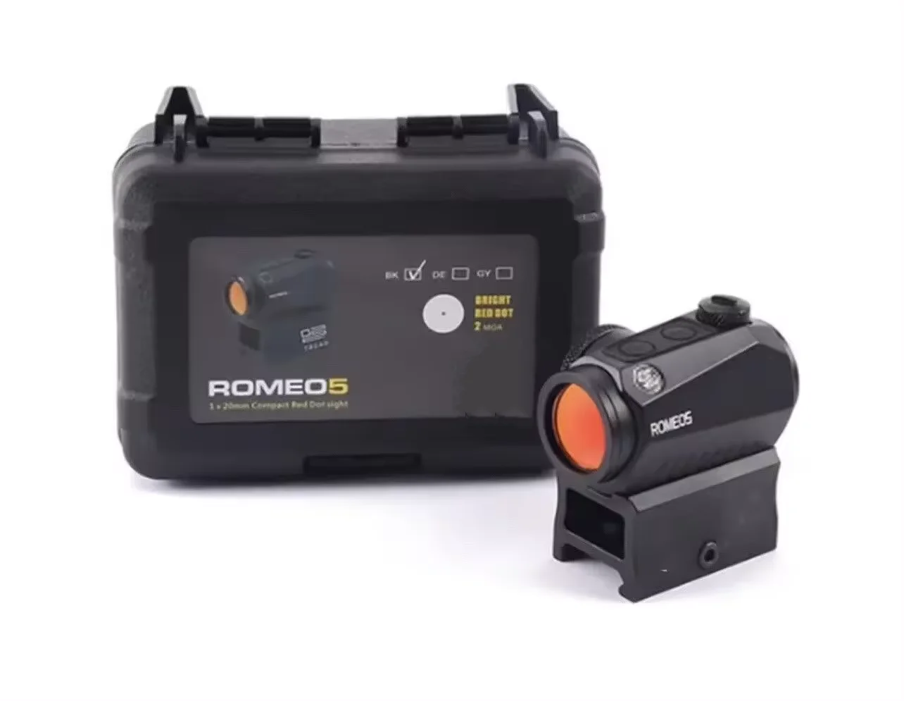 Wholesale Hunting Optics Sight Tactical Reflex Scope Romeo 5 Red Dot Sight with 10 Illumination Settings Aluminum Housing
