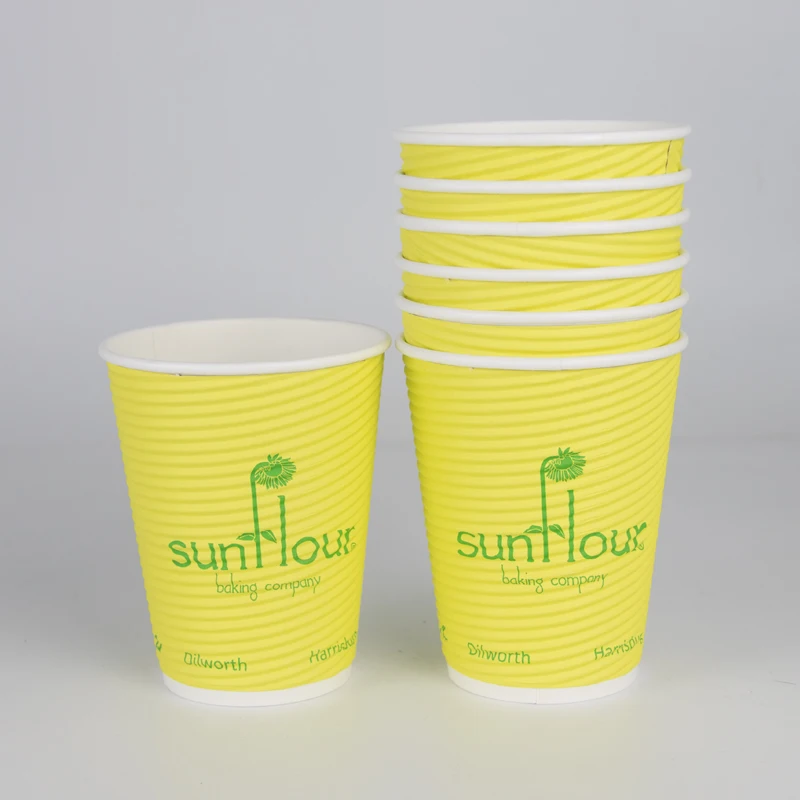 custom printed orange paper cups wholesale juice & drink for home work and party