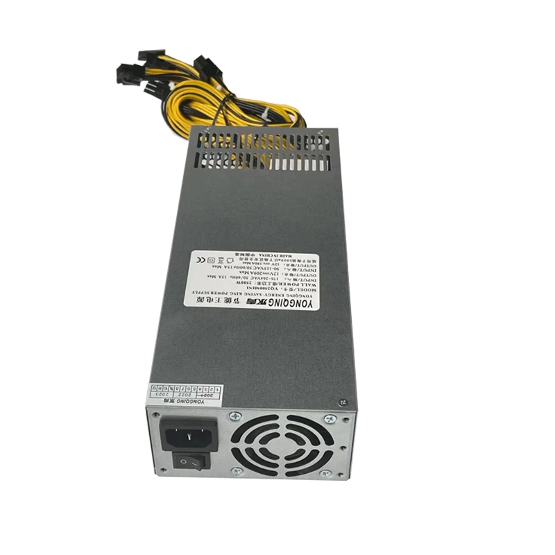 Единичный бесшумный блок питания с платформой прямого подключения B85 B75, 1800 Вт, 2000 Вт, 2200 Вт, 2400 Вт, 2600 Вт, 8 карт