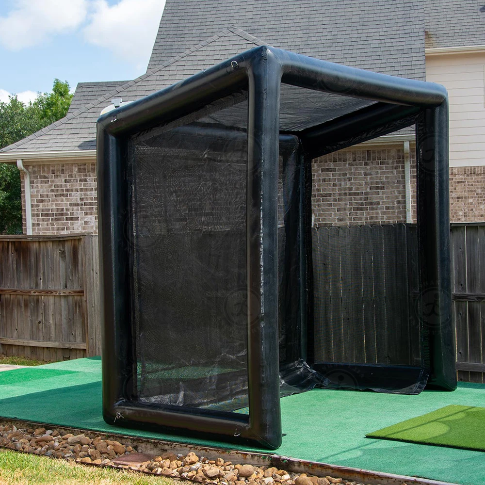 Customized Training outdoor inflatable golf simulator tent golf simulator cage enclosures for Sports