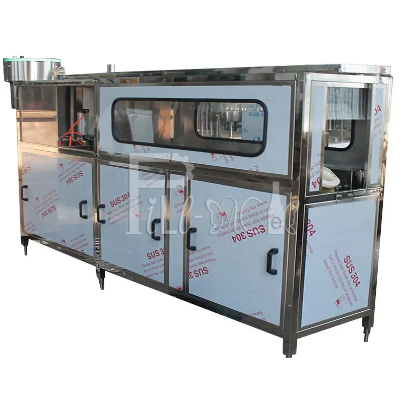 
single line QGF 100 Gallon bottle filling line/machine/unit with one decapping head  (60562867172)