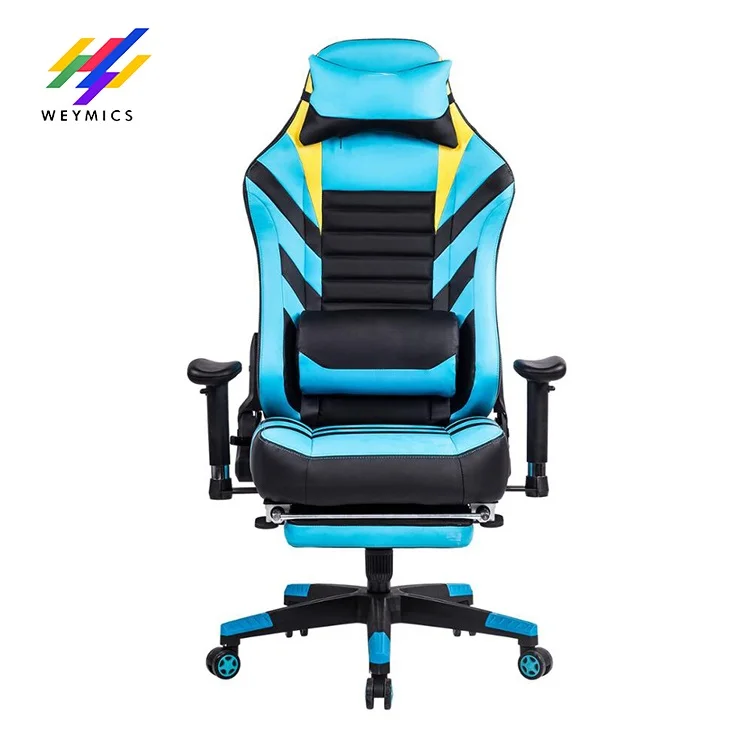 
8257 Ergonomic Sky Blue Office Chair Gaming Chair For Overweight People 