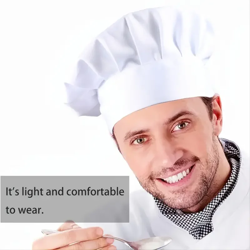Hotel Restaurant Supplier Kitchen Chef Cooking Hat With Logo Low Moq