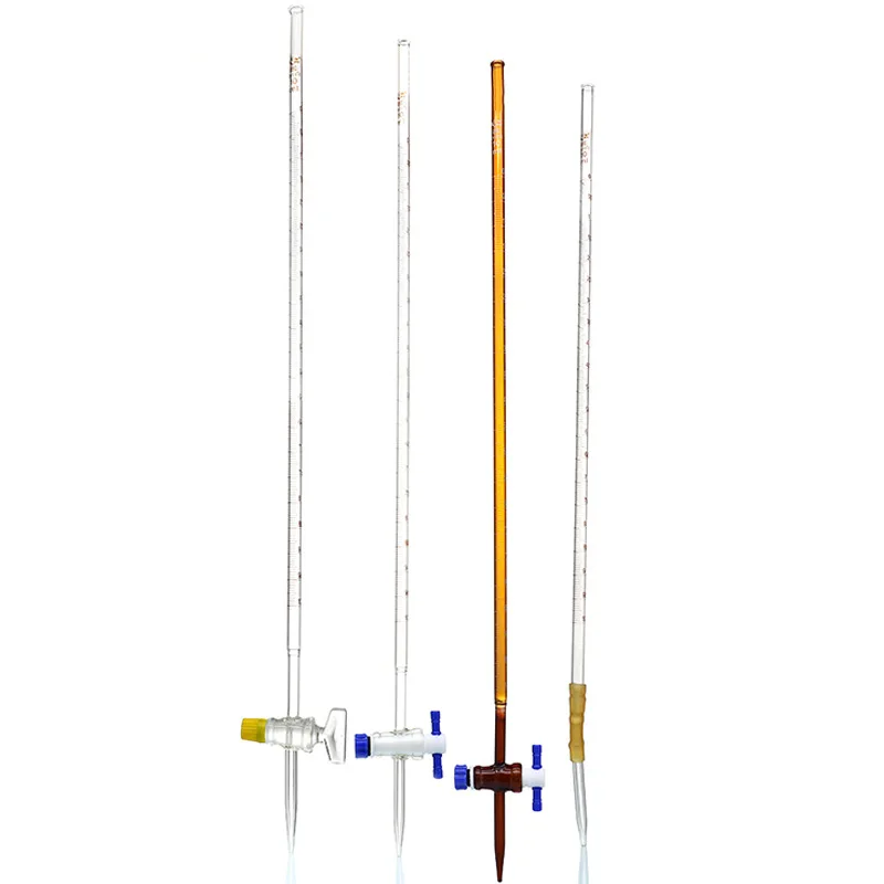 Professional Laboratory Borosilicate Glass 50ml Burette Factory