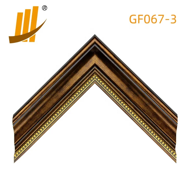 Huifeng Polystyrene Frame Wood-like PS Plastic Photo Frame L shape Picture Frame Moulding