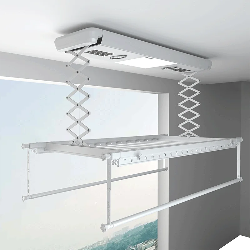 OEM balcony telescopic clothes drying pole intelligent remote control automatic lifting clothes intelligent electric drying rack