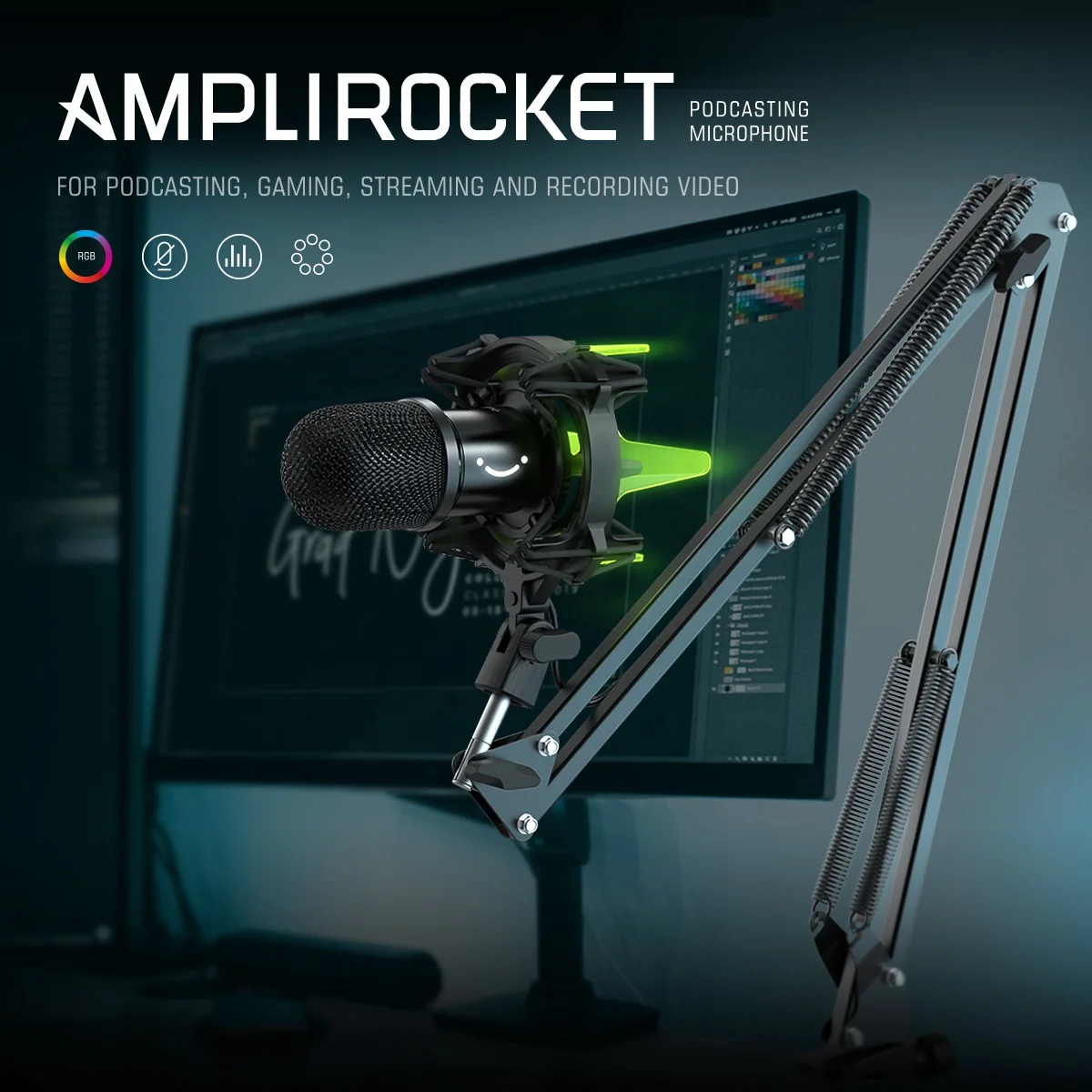 Fifine K651professional usb mic recording microphone gaming podcast microphone gaming dynamic microphone