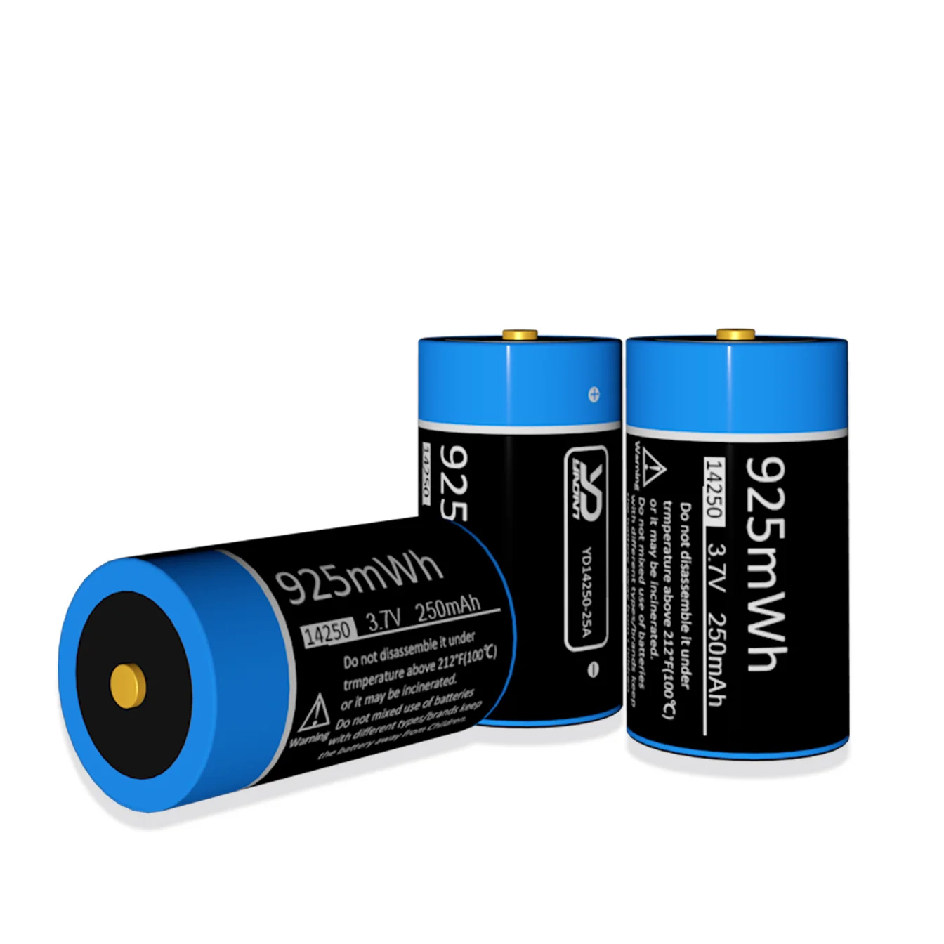 Custom 14250 3.7V 1/2 AA Rechargeable Lithium Ion Batteries For Electronic Meters Nasal Washer