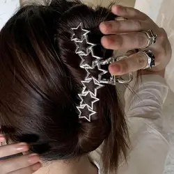 JIRIS Wholesale Fashion Metal Hair Crab Claw Clip 13cm Heart Star Shape Hair Claw Large Size Hair Claw Clip For Women And Girls