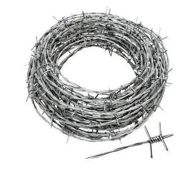 Factory wholesale galvanized barbed wire barbed wire galvanized steel barb wire fence