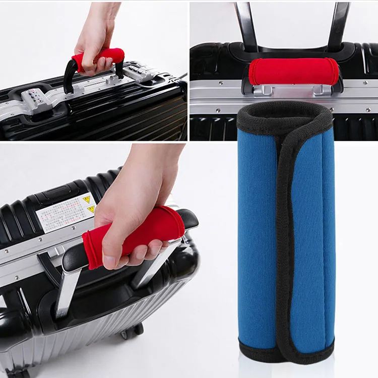 custom comfort neoprene luggage handle cover neoprene handle suitcase grip identifier for travel bag suitcase