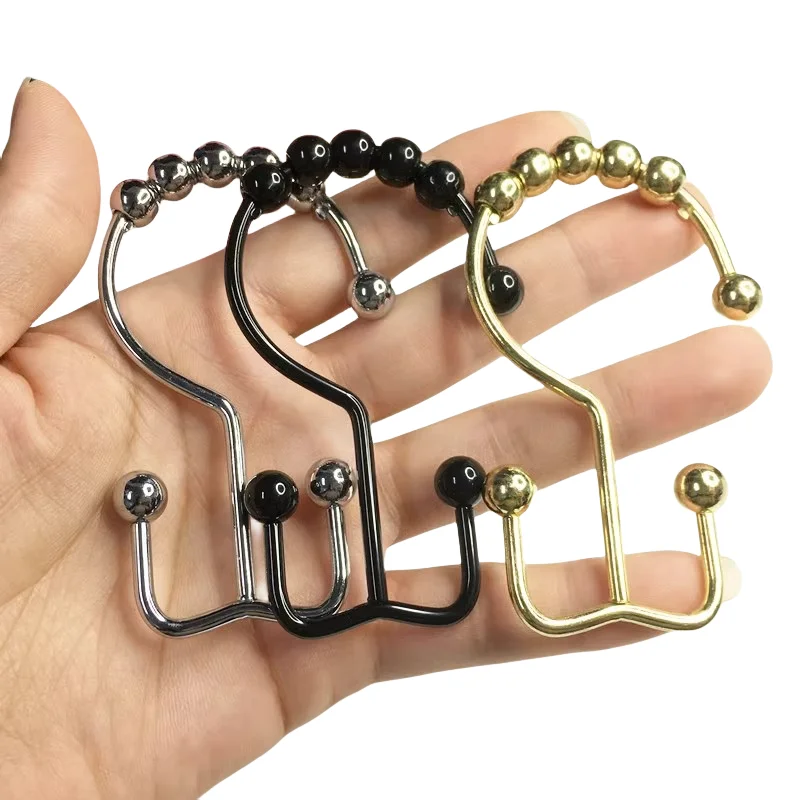Best Selling Single Metal Bathroom Shower Rod Christmas Curtain Pole with Accessorized Rings Premium Curtain Accessories