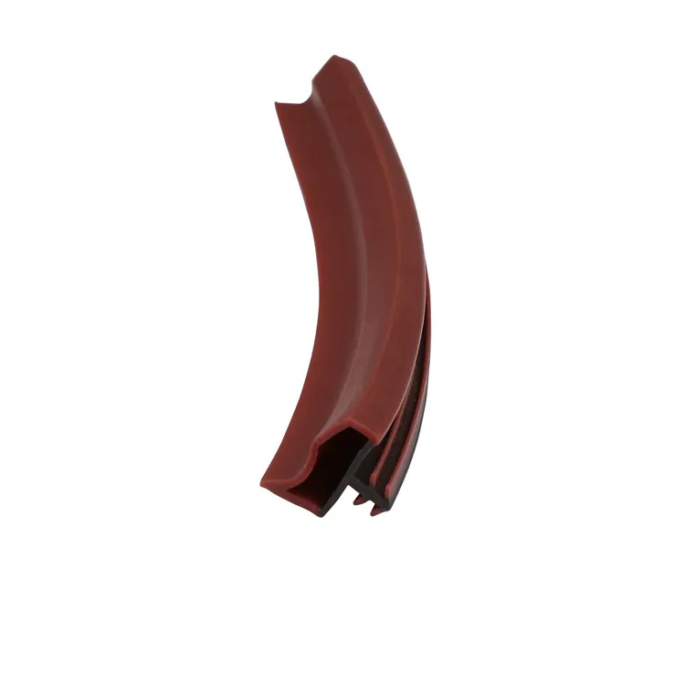Extruded PVC Rubber Door Repair Sealing Strips Wooden Window Frame Groove Gasket Anti Collision Soundproof Red Brown