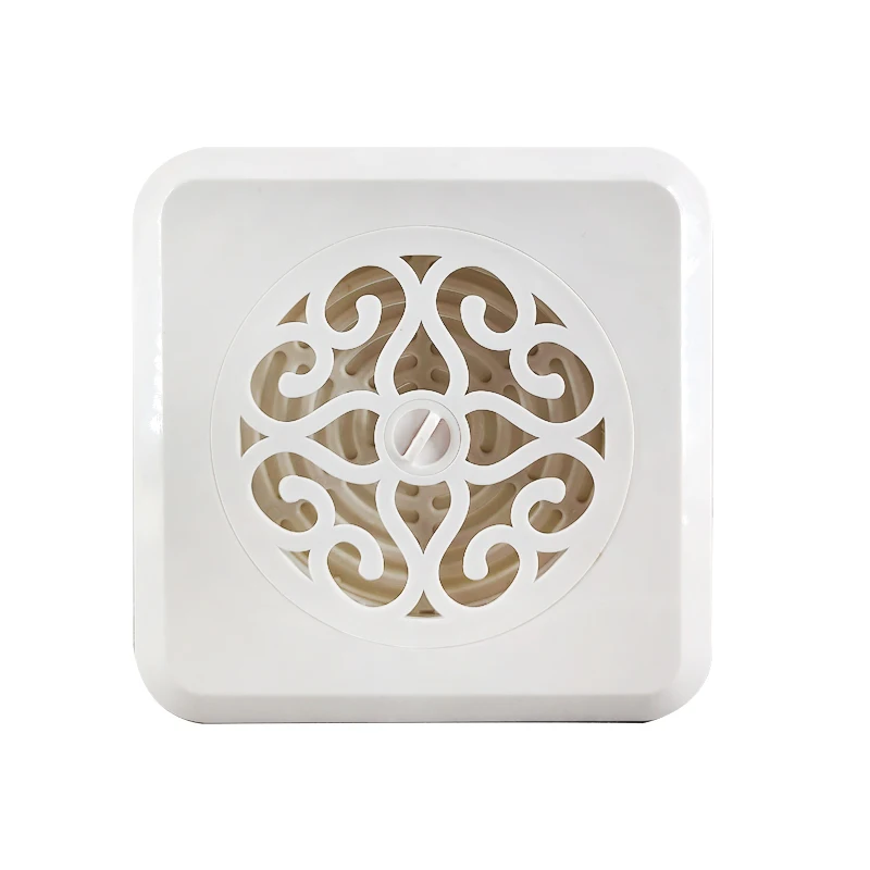 Квадратный цветочный узор вентиляционные отверстия пластиковые 100 мм светодиодный потолочный светильник/стеной домом система вентиляции офисное здание предотвратить насекомых