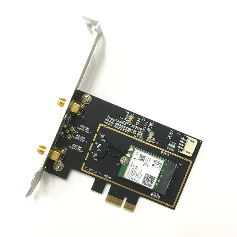 Беспроводной-ac 9260 переменного тока для Intel 9260ac 9260NGW 1730 Мбит PCI-e PCIE 1X Вай-Фай адаптер MU-MIMO BT 5 0 WLAN сетевой
