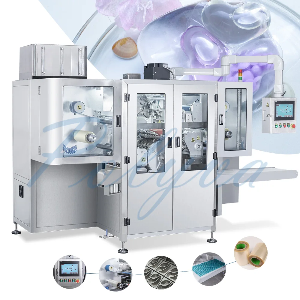 Polyva Factory Price Detergent Making Machine Pva Film Water Soluble Detergent Pods Packing Sealing Machines Pump Fury