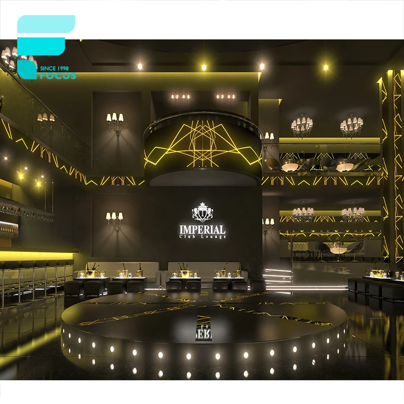 Luxury fashion night club counter night bar furniture lounge bar furniture lounge bar sets with 3D shop interior design