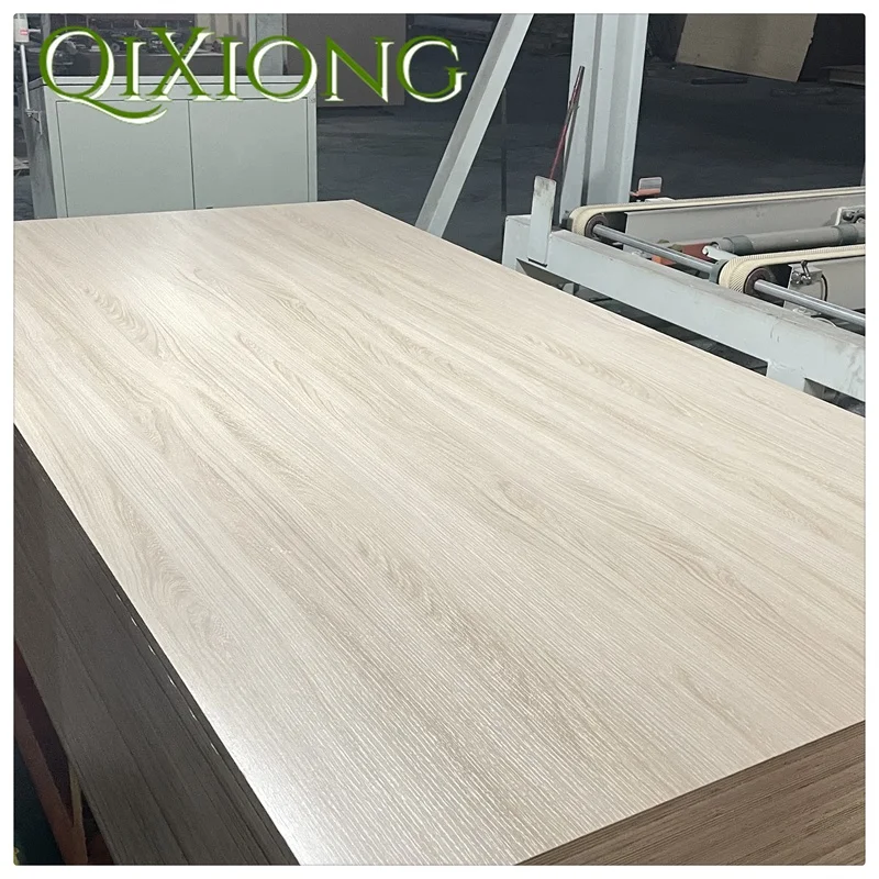 QIXIONG 2023 High Quality Wood Grain Color 18mm Melamine Laminated Mdf