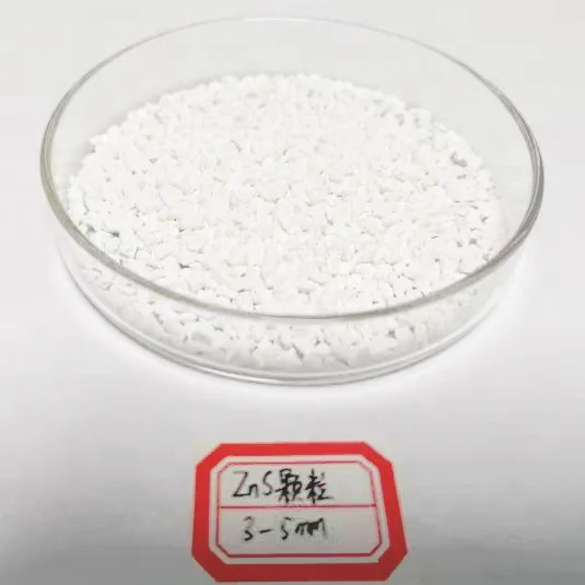 Zinc Sulphide ZnS Film Coating Materials 99.99% ZnS Granules 3-12MM Zinc Sulfide