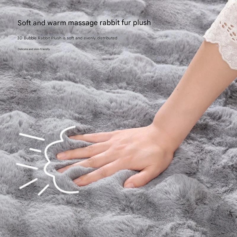 Мягкий уютный плюшевый пушистый супер мягкий коврик из искусственного меха кролика ковер жаккардовый для дивана-кровати диван кресло гостиной