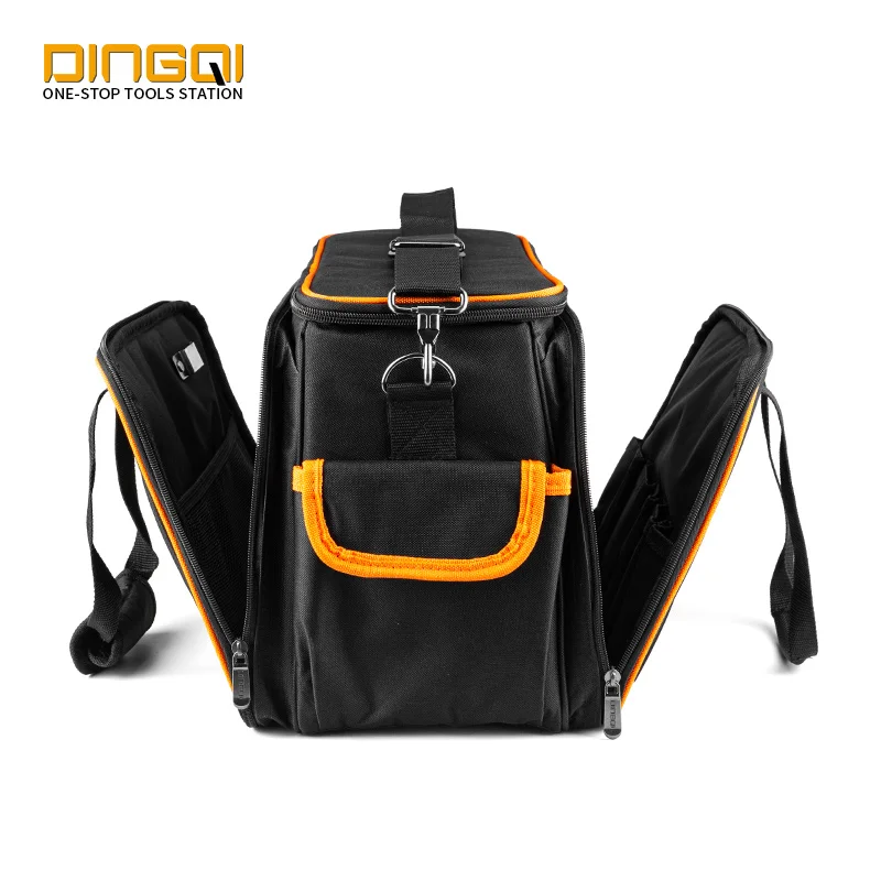  DINGQI портативный 600D полиэстер оптовая продажа Индивидуальная профессиональная сумка для хранения инструментов