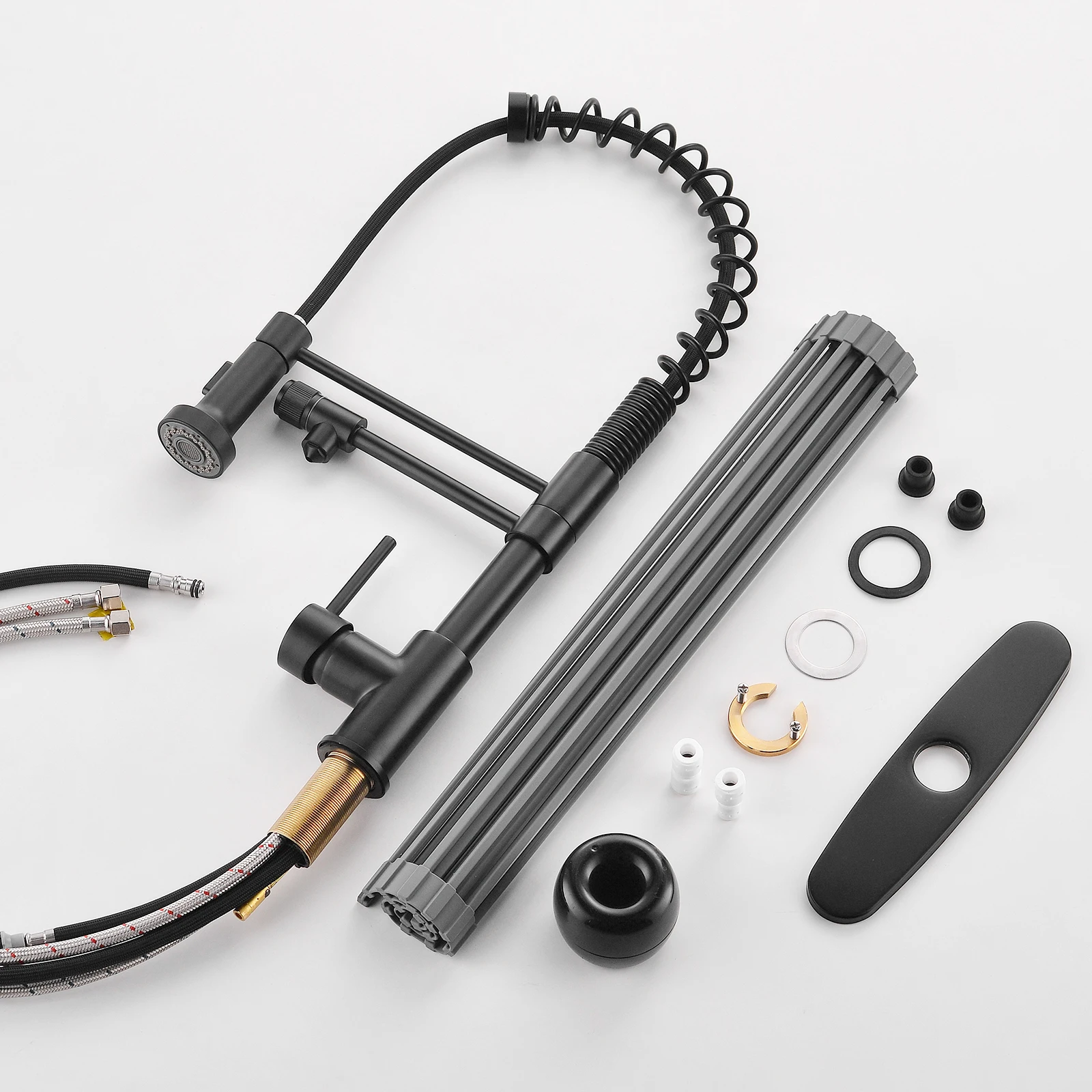 Swivel Filter Matte 3 Way Flexible torneira cozinha grifo giratorio 360 Pull Out Black Sink Water Faucets Tap Kitchen Faucet