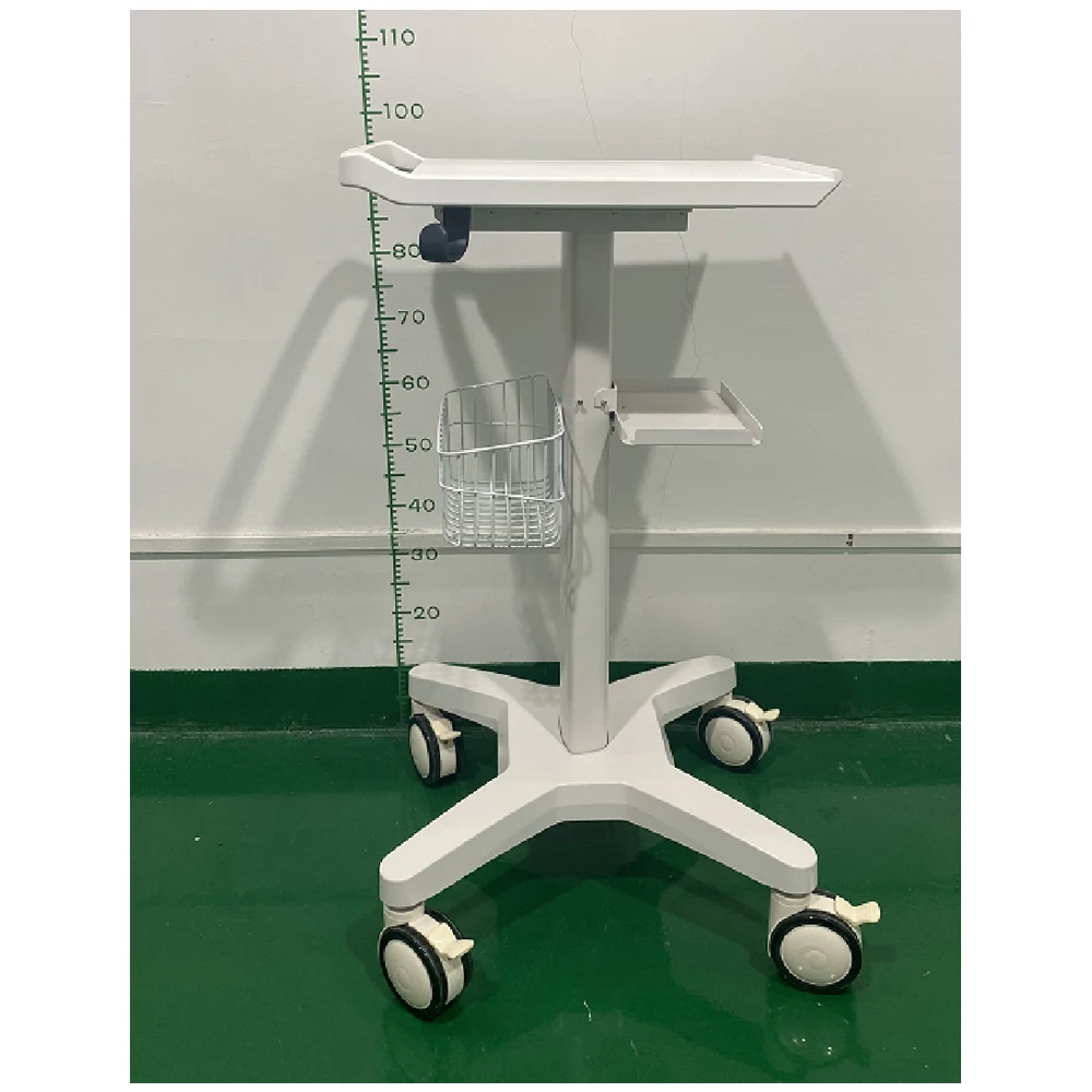 Medical Fixed Height ECG Trolley ECG Cart with Drawer Hospital ECG Laptop Cart