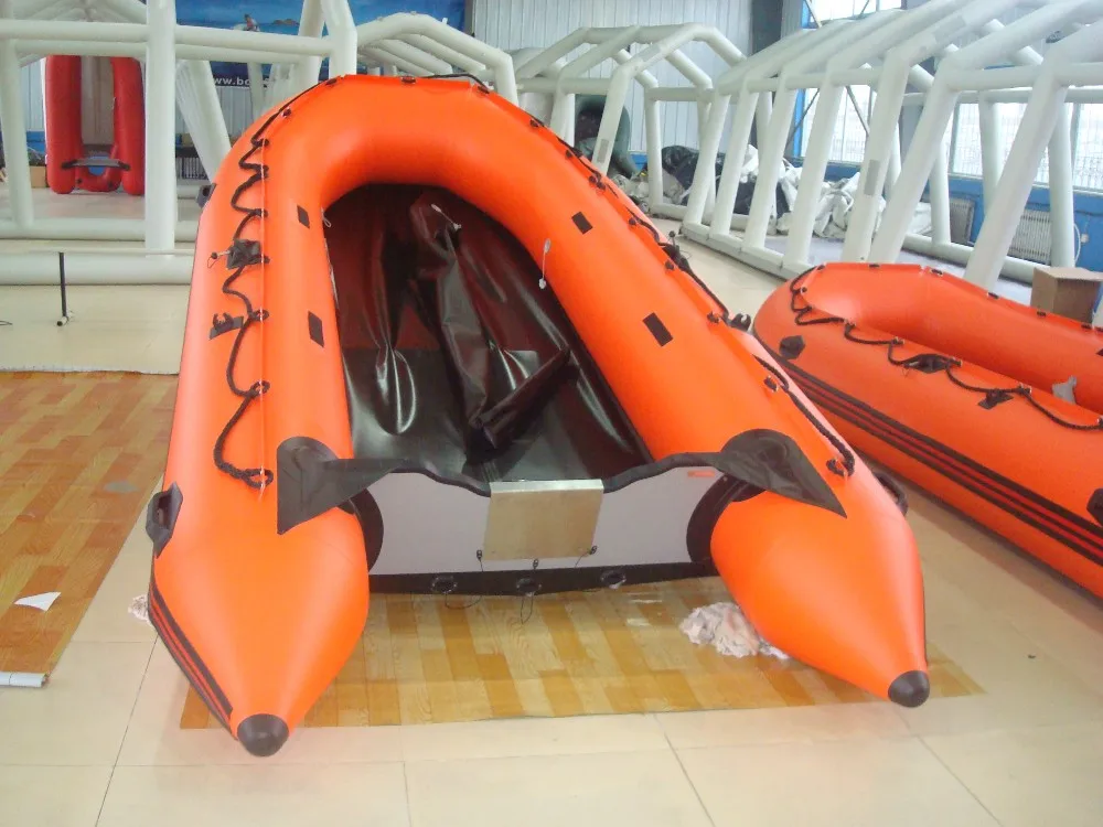 From China small aluminum inflatable boat 	heavy duty inflatable boat pvc fishing boat for rescue