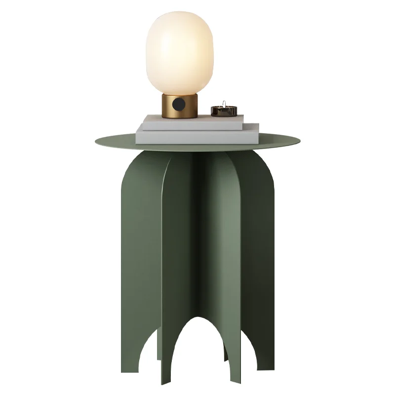 2021 New round table metal coffee table for bedroom