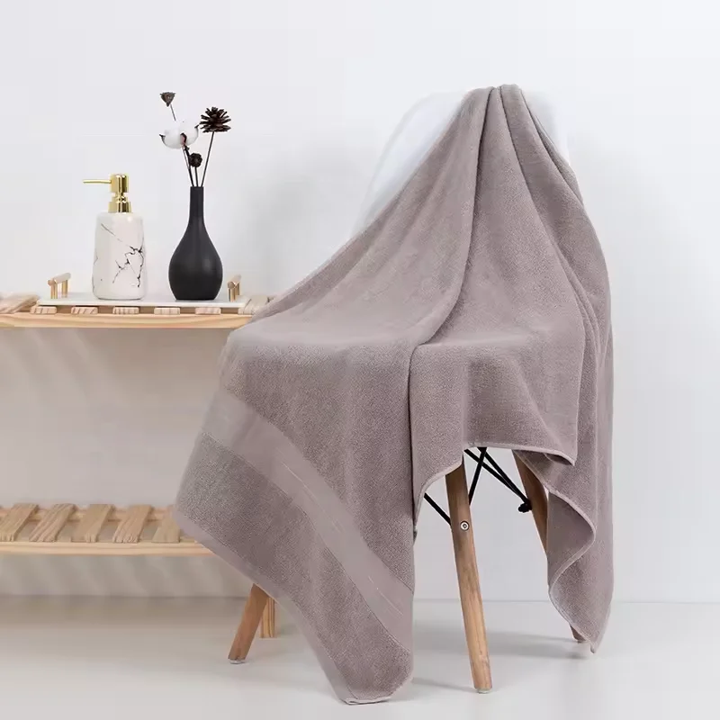 70x140cm Hotel Luxury Jacquard White Bath Towel Set 100% Cotton Large Beach TOWEL Brand Absorbent Quick-drying Bathroom Towel