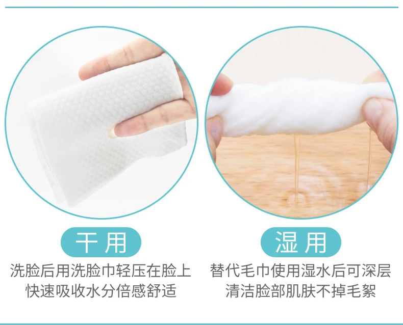 Hygiene Disposable Washcloth Cleaning Face Towel Roll , 55 CTS/ Roll