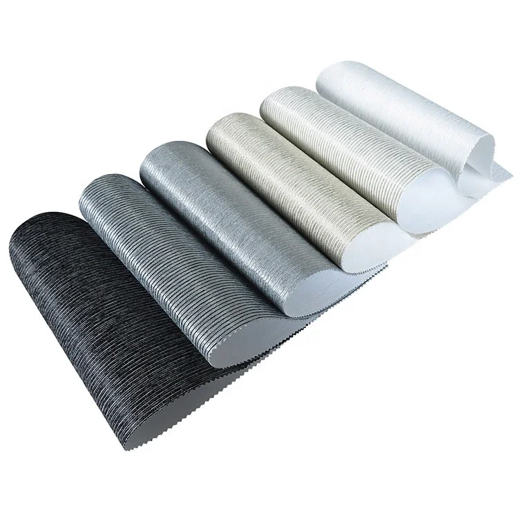 High Quality Waterproof Fireproof Colorfast Soft Polyester Fiber Smooth Vertical 100% Blackout Roller Blinds Fabric