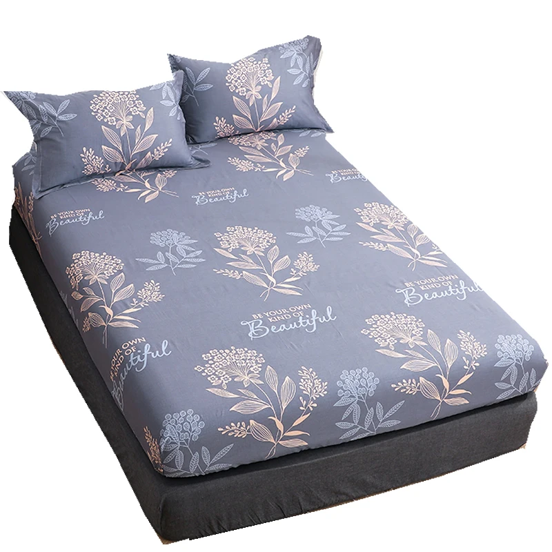 Wholesale Cartoon pattern printing Bedding Fitted Sheet bed sheet 100% cotton fitted cover bed cover and pillow cover