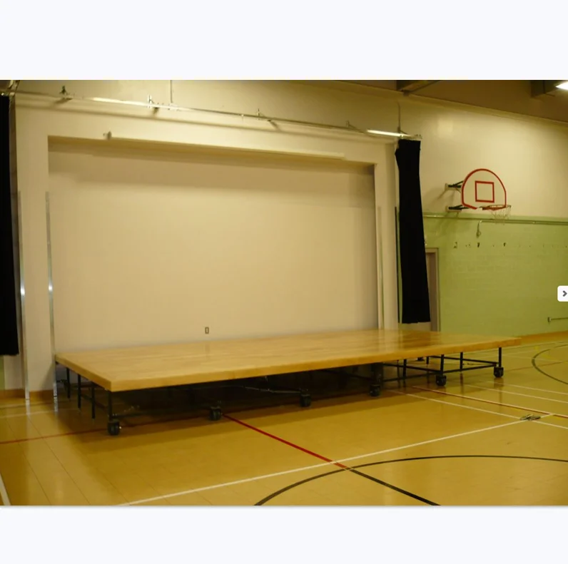 retractable stages platform aluminum portable stage recessed mounted retractable stages