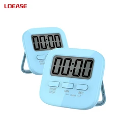 24 Hour Kitchen Silent Classroom Meeting Countdown Vibrator Light Flashing Alarm Visual Analog Timer Clock for Kid