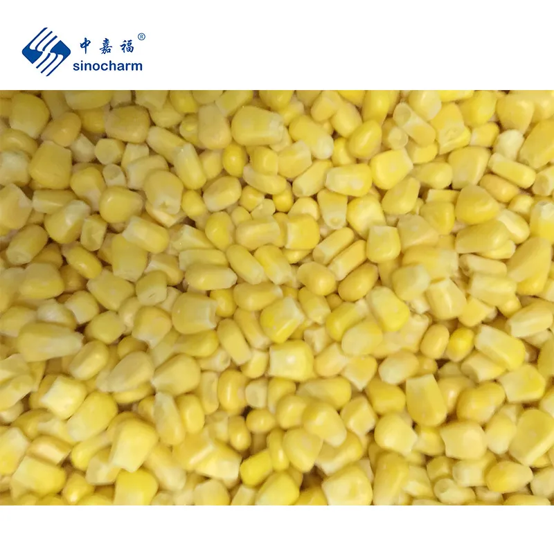 Sinocharm HACCP OEM бренд IQF желтые ядра сладких 500 г свежей кукурузы замороженной на экспорт