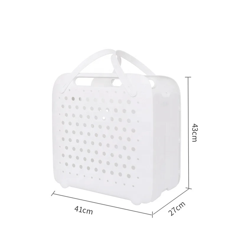 Wholesale Large Dirty Garment Folding Collapsible Bathroom Bag Storage Hamper Travel Dirty Clothes Machine Washable Laundry Bag