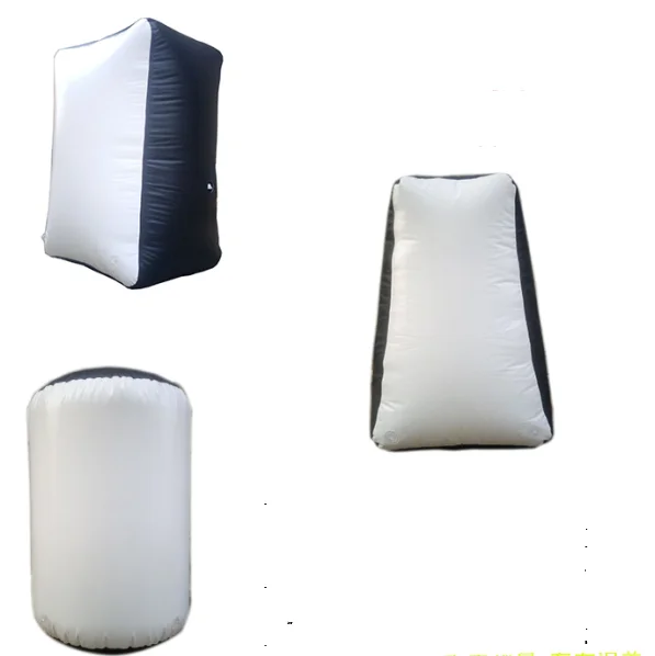 Inflatable paintball bunkers for archery combat