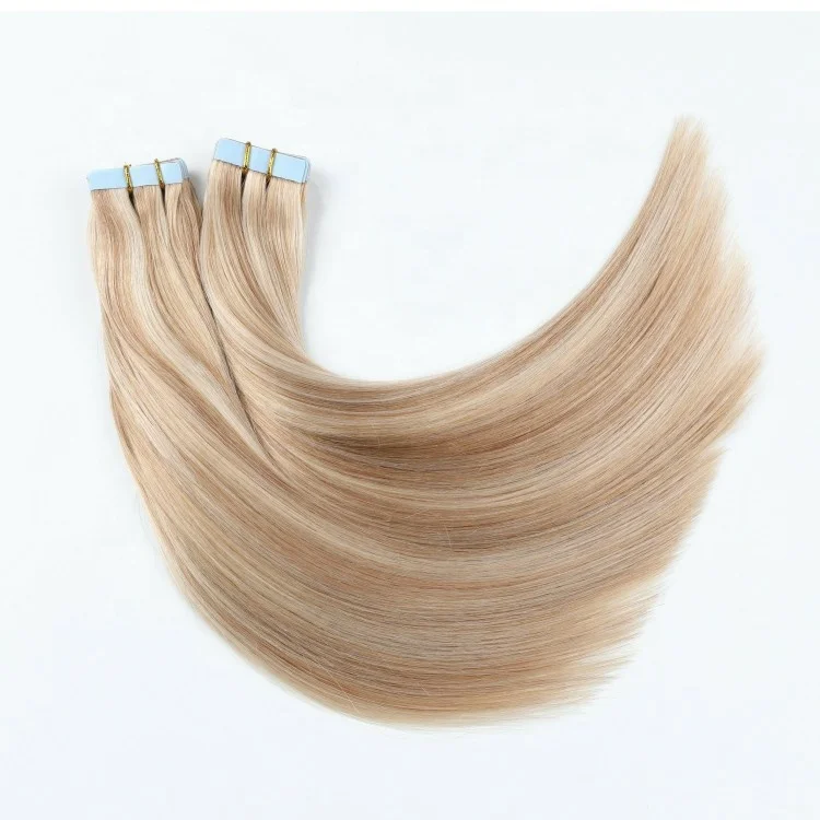 Factory Manufacture Top Quality Virgin Hair 100% Remy Piano Color Double Drawn Normal Tape in Hair Extensions