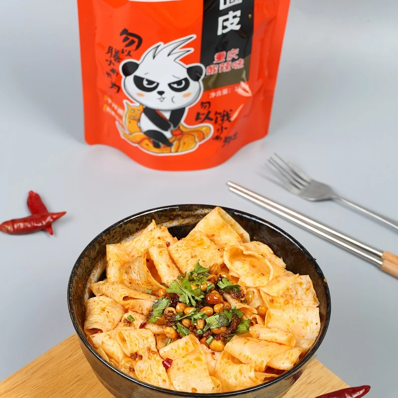 
Wholesale Price Chinese Food Instant Delicious Pungent Spicy Red Oil Dough Noodles 