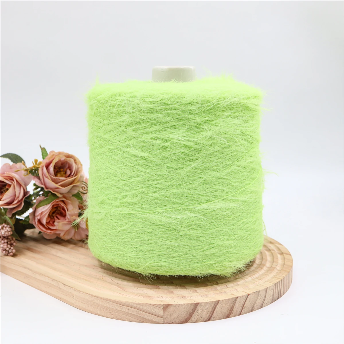 100% nylon feather yarn fancy Yarn High Temperature Resistant Free Sample Accept Custom Color Dyed 5cm Curly