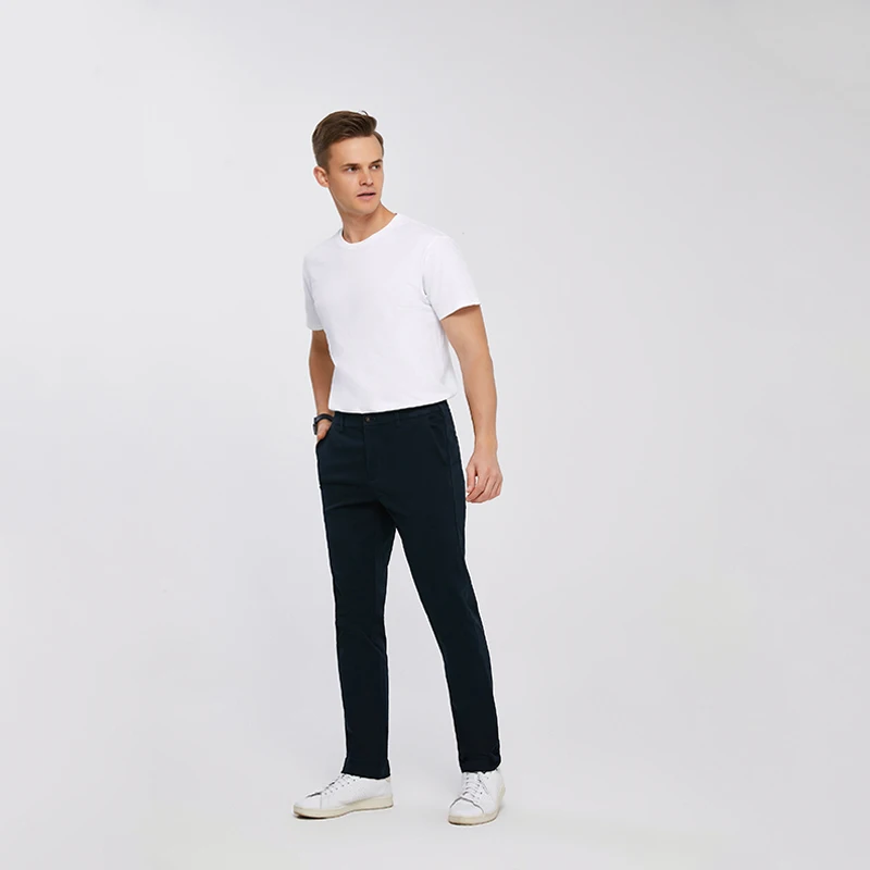 High Quality Casual Clothing Solid Chino Pants Slim Mens Wholesale Pantalones De Hombre Men Pants Trousers