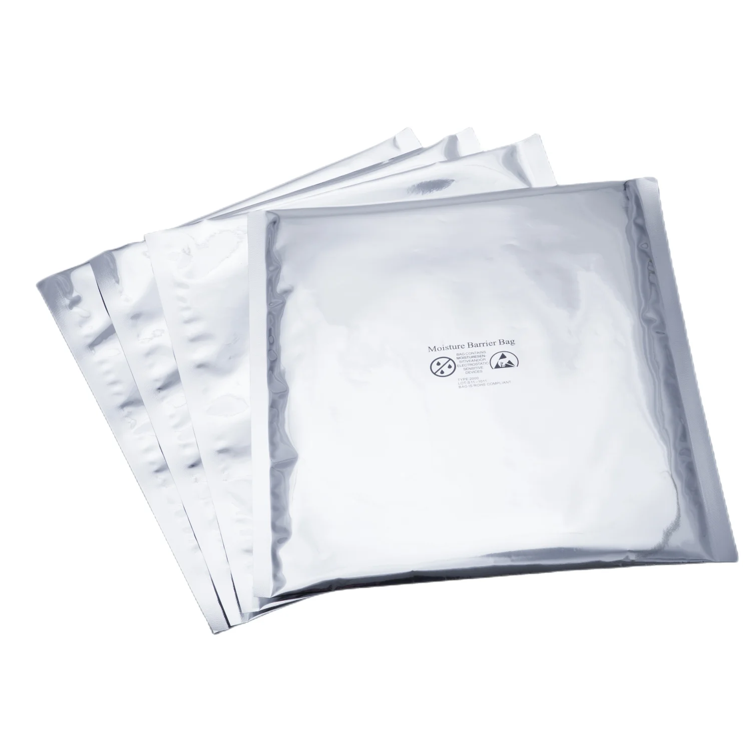 OEM Logo Printed Foil Ziplock Mbb Laminated Anti Static moistureproof Aluminum ESD Shielding Pouches Bags For PCB IC